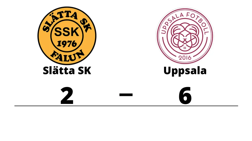 Slätta SK A förlorade mot IK Uppsala Fotboll