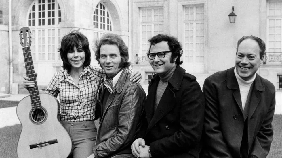 Fransk succé. Den svenska kvartetten med sångerskan Barbro Hörberg (1932-1976), trumslagern Egil Johansen (1934-1998),basisten Georg Riedel och pianisten Bengt Hallberg gjorde succé i Paris 1972.