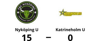 Storförlust för Katrineholm U – 0-15 mot Nyköping U