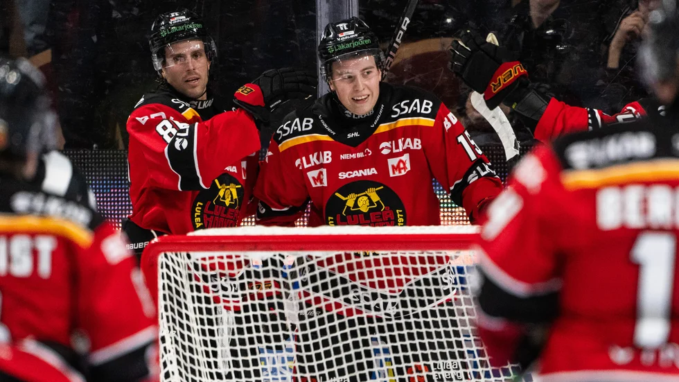 David Granberg kan pusta ut efter att ha avgjort matchen mot Växjö.