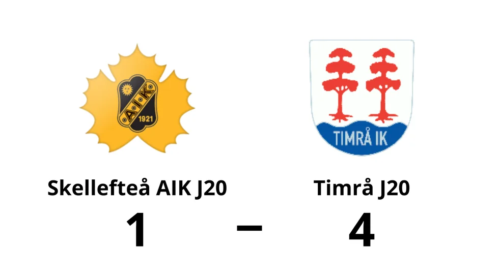 Skellefteå AIK J20 förlorade mot Timrå J20