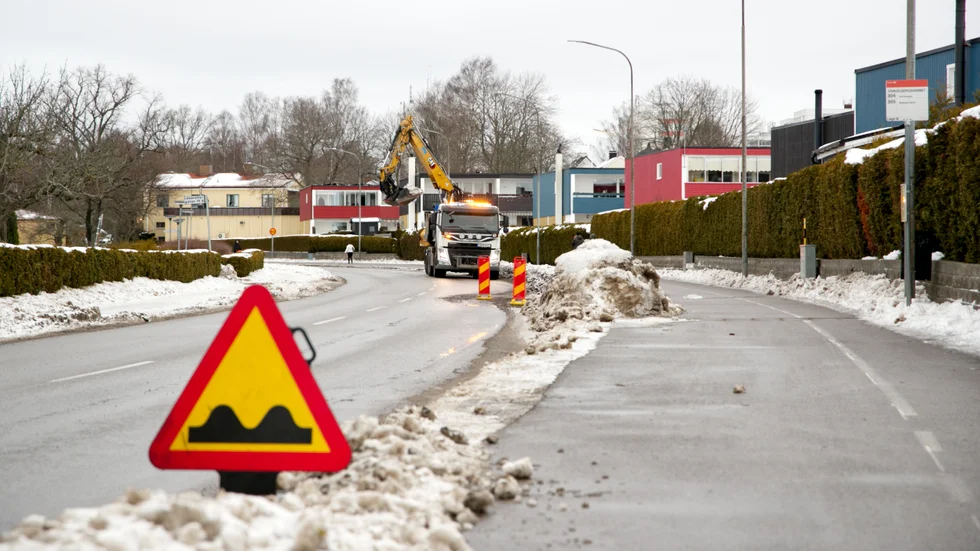 Endast ett körfält på Lasarettsgatan kommer vara öppet under tiden som arbetet med att byta ventiler i vattenledningssystmet genomförs. 