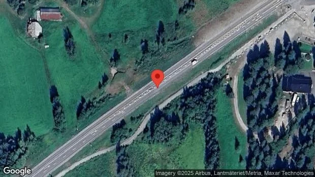 Stopp på E4 på grund av en singelolycka