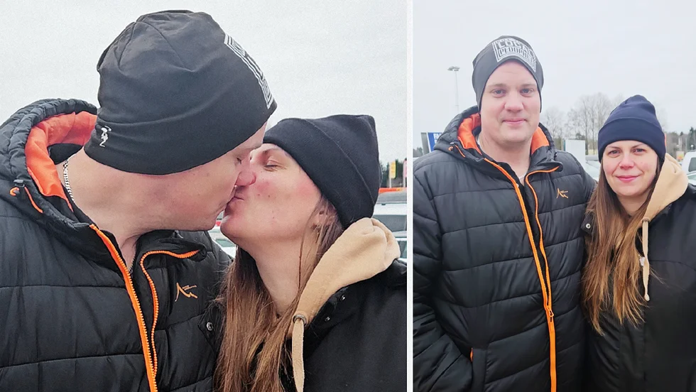 Andreas och Hanna Gewert är ett av många par som i dag firar Alla hjärtans dag.