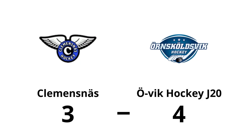 Clemensnäs HC förlorade mot Ö-vik Hockey J20