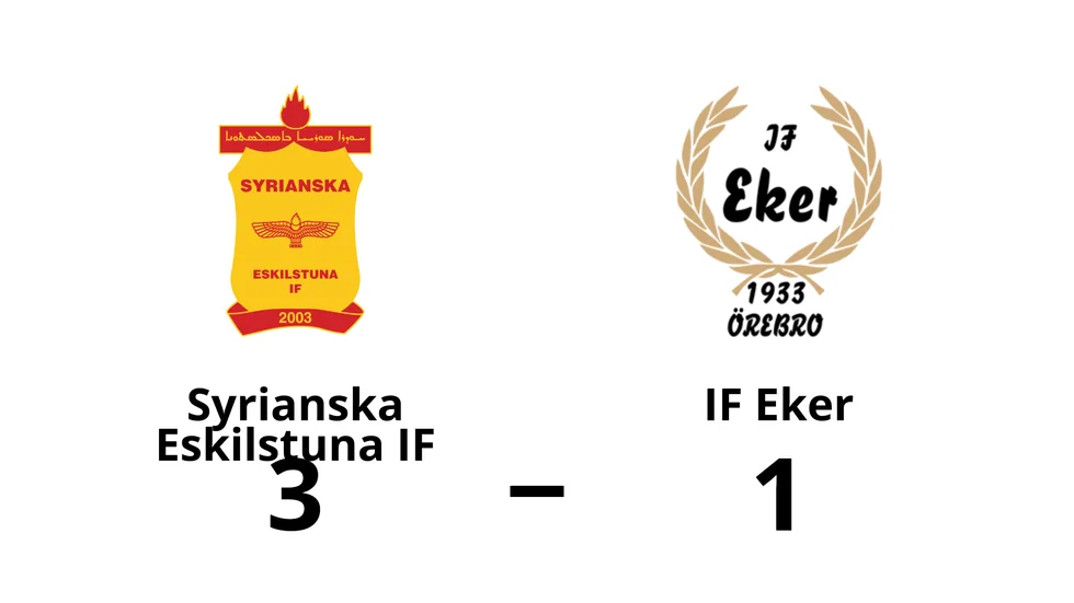 Syrianska Eskilstuna IF vann mot IF Eker