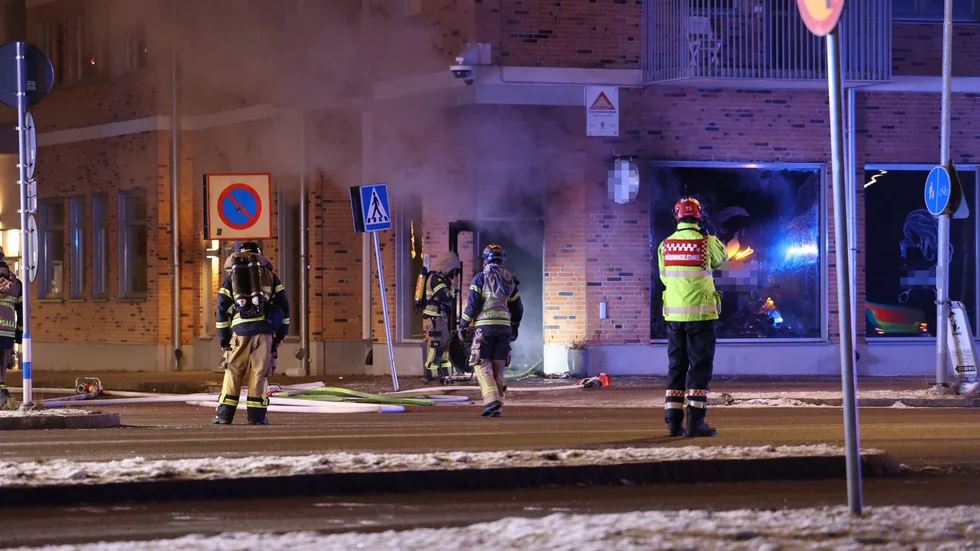 Misstänkt mordbrand i en frisörsalong