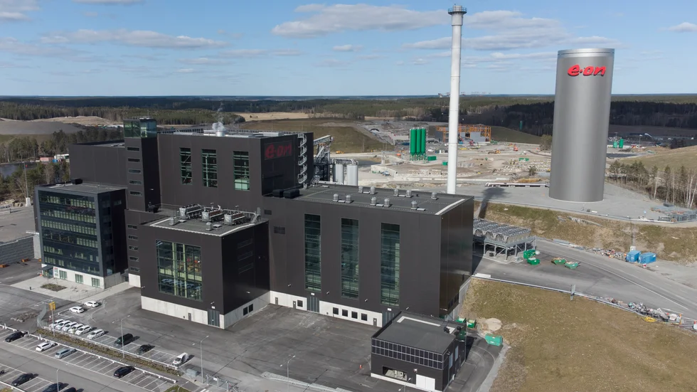 Stockholm 20210415
Energibolaget Eon:s kraftvärmeverk och biogasanläggning i Högbytorp utanför Bro. I anläggningen produceras el, fjärrvärme och biogas.