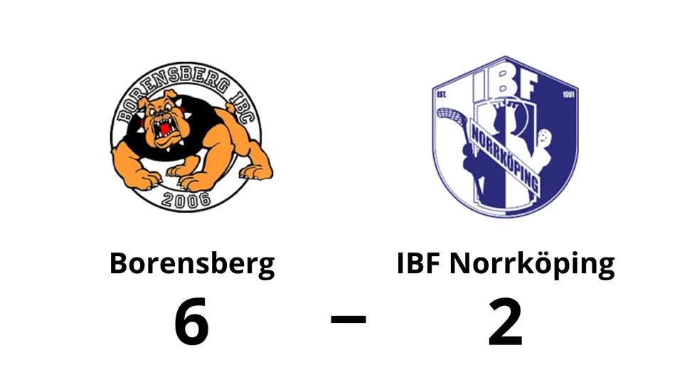 Borensberg IBC vann mot IBF Norrköping