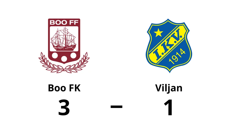 Boo FF vann mot IK Viljan Strängnäs