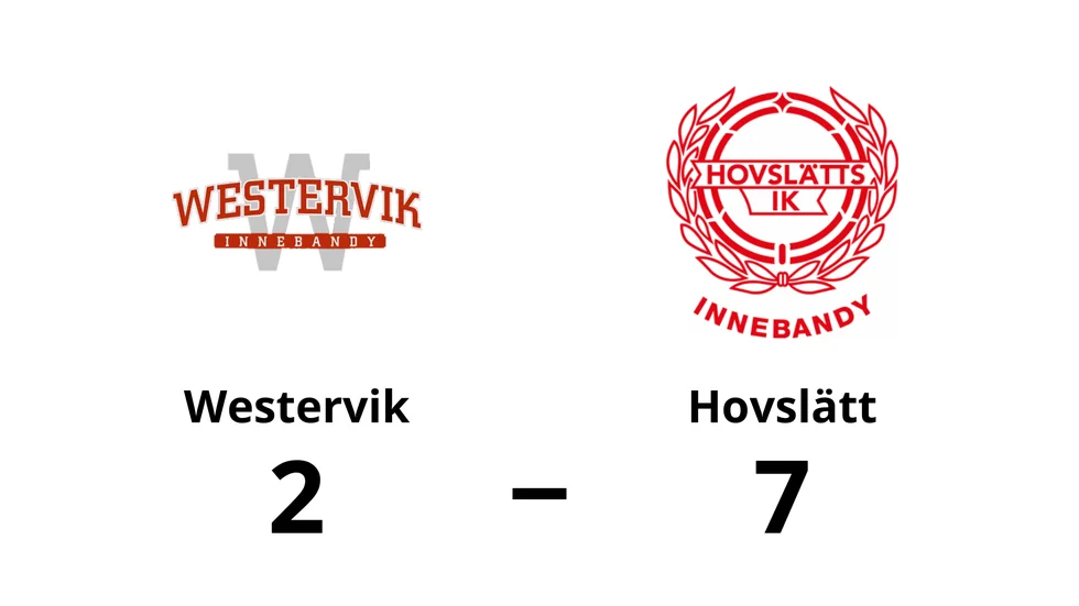 Westerviks IBK förlorade mot Hovslätt IK