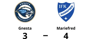Gnesta förlorare efter förlängning mot Mariefred