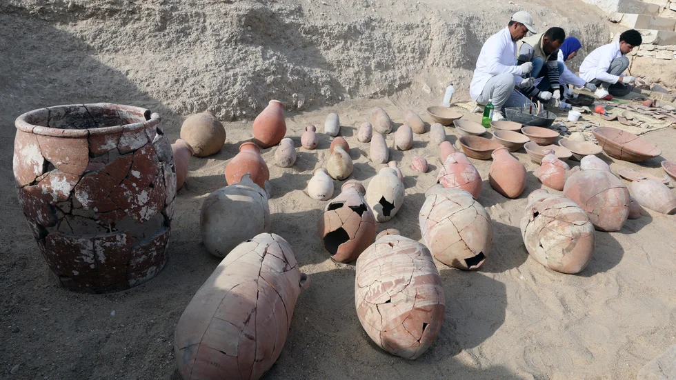 Arkeologer i området runt Luxor fortsätter att göra fynd från den 18:e dynastin, för omkring 3|500 år sedan. Bilden är från drottning Hatschepsuts begravningstempel i januari i år.