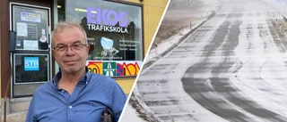 Ställer in alla körlektioner – i ishalkan