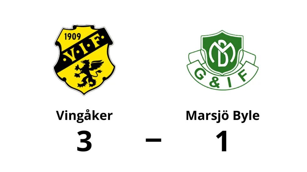 Vingåkers IF vann mot Marsjö-Byle GoIF
