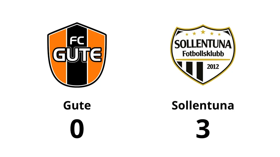 FC Gute förlorade mot Sollentuna FK