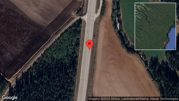 Stopp på E4 på grund av en singelolycka