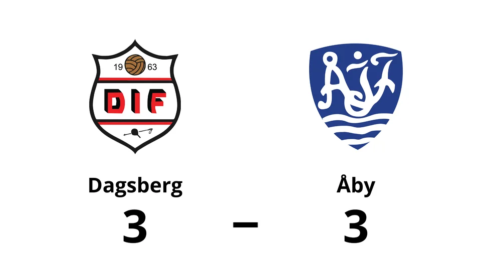 Dagsbergs IF spelade lika mot Åby