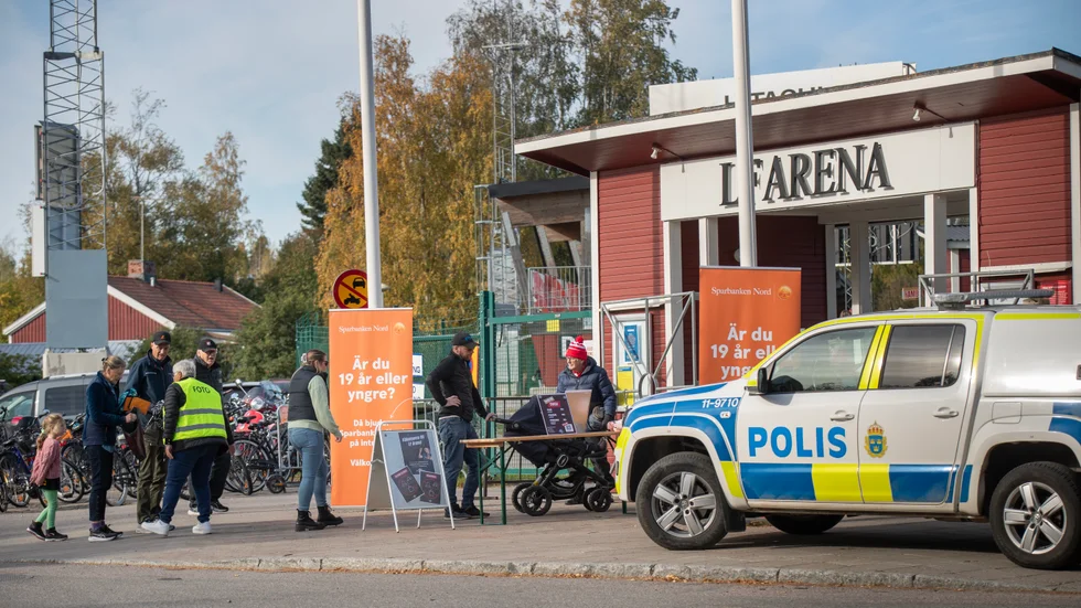 Polisen bevakade Piteås match i damallsvenskan.