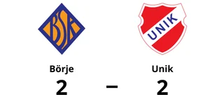 Börje och Unik kryssade efter svängig match