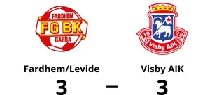 Kryss i 87:e minuten för Fardhem/Levide mot Visby AIK