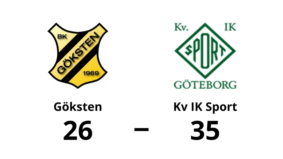 Gökstens BK förlorade mot Kv IK Sport