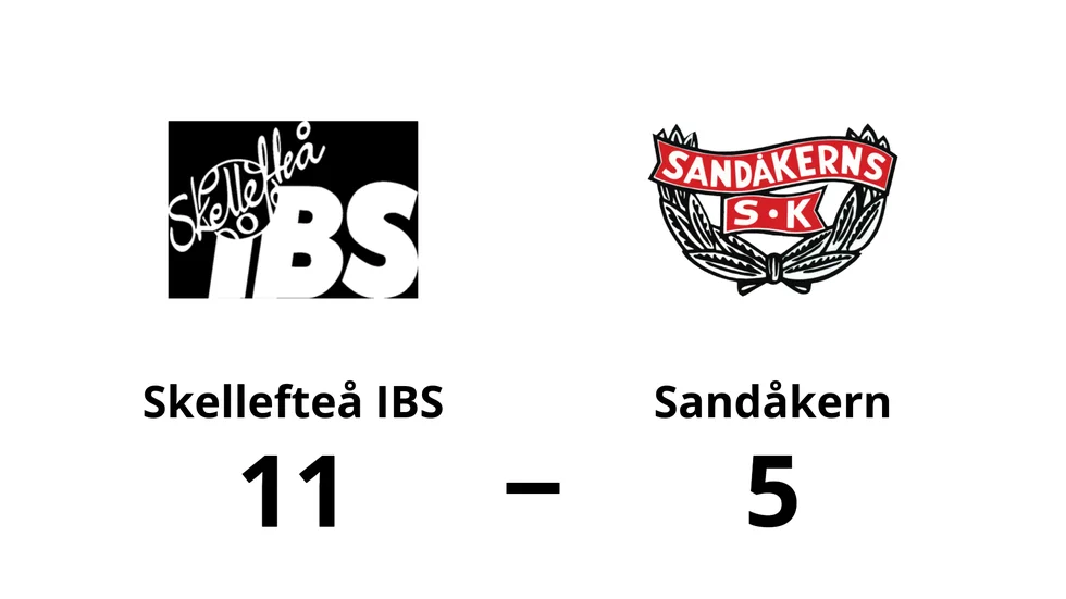 Skellefteå IBS vann mot Sandåkern