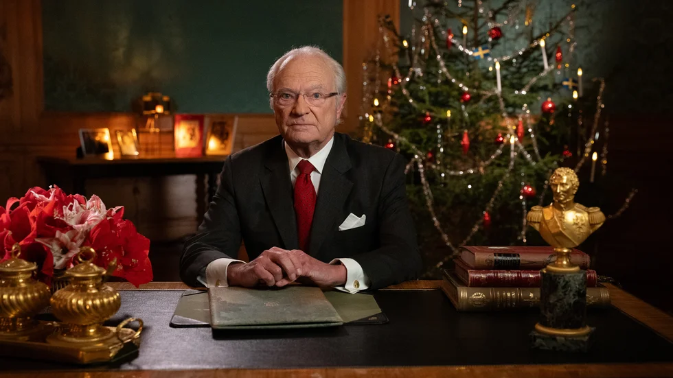 Kungen summerar det gångna året och skänker framtidshopp i sitt årliga jultal.