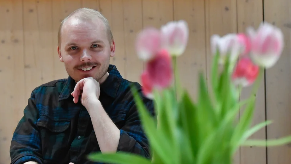 Alfred Svensson på Sara kulturhus i Skellefteå. 