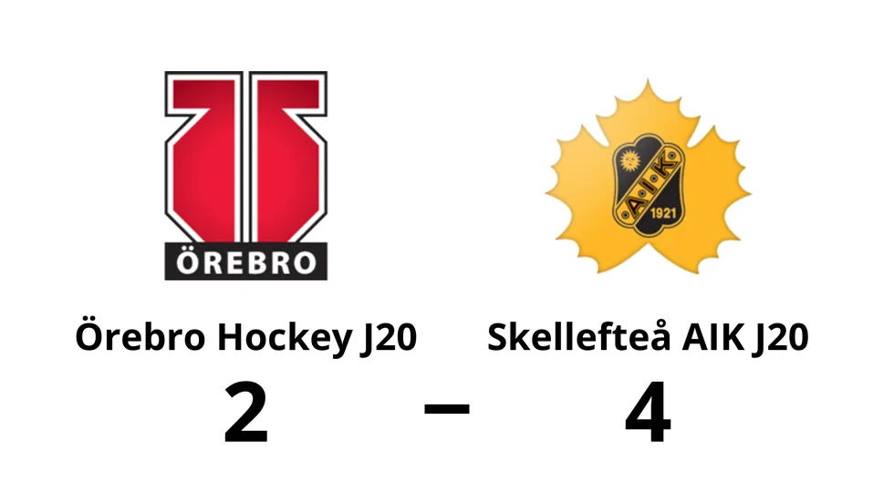Örebro Hockey J20 förlorade mot Skellefteå AIK J20