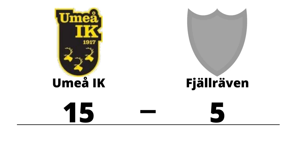 Umeå IK BF vann mot BK Fjällräven