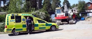 Man svårt brännskadad i olycka