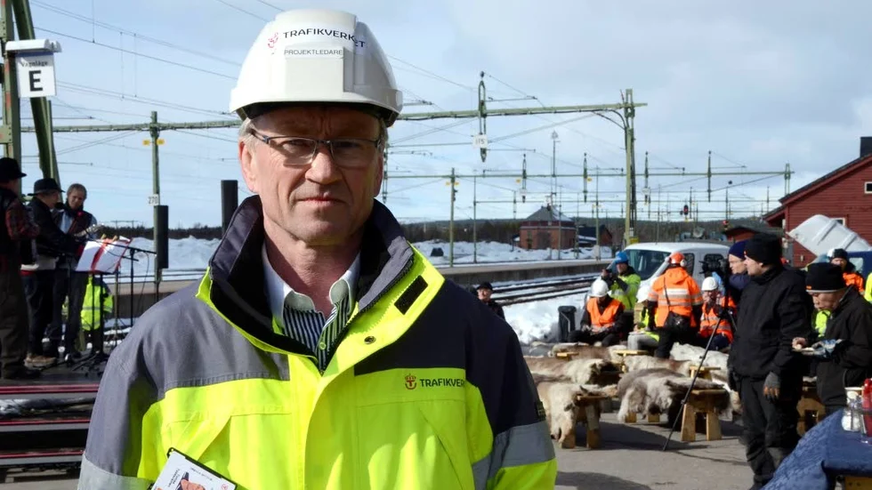 Projektledare. Tomas Tossavainen är redo för det stora arbetet som just påbörjas på bangården i Gällivare.