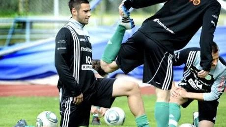 Positivt. Bodens BK har fått bra intryck av provspelarna Josip Konyit (till vänster) och Kwaku Nyamekye. "De verkar vara bra skolade", säger tränaren Christian Samuelsson.Foto: EIJA DUNDER