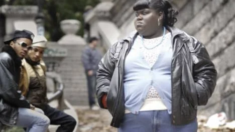 Gabourey Sidibe är 26 år men hennes rollfigur Precious tio år yngre och redan gravid med sitt andra barn.