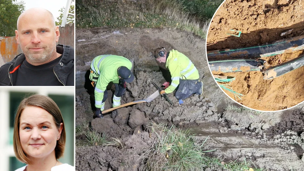 Tekniker fick jobba hårt natten till tisdag sedan en fiberkabel grävts av på lantbrukaren Per Watz mark utanför Kvicksund. Nu hyllas han för sin ärliga och snabba information, bland annat av Ida Elings Högberg som är stadsnätschef på Eskilstuna och Strängnäs energi och miljö.