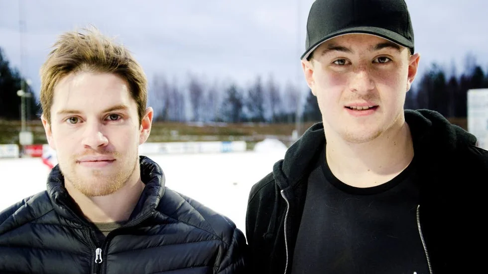 Backparet. Karl Vidgren och Jonathan Johansson ska se till att det i första hand inte blir mål.