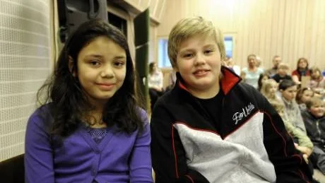 STARK INSATS. Hertsöskolans elever gjorde väl i från sig i länsfinalen av Vi i femman.  Vi är jätteglada att vi kom så här långt. Det tyckte Johanna Mendez Perä och Jesper Custemo som representerade klass 5b på Hertsöskolan.