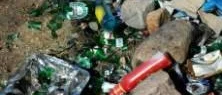 Soptipp efter spritfest i skogen