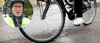 Cykla säkert i halkan – det här ska du tänka på