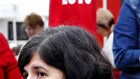 Nalin Pekgul, ordförande i  S-kvinnor, besökte Nolia.
