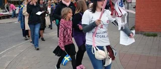 Många slöt upp i demonstrationståget