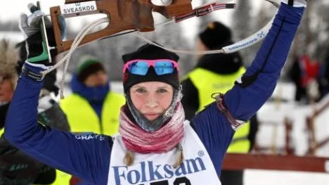 Ingela Andersson, K4, fick sin efterlängtade seger i går i Sverigecupen. I distansen hade hon endast en minuts tillägg. Nu väntar julfirande hos föräldrarna i Arvidsjaur.