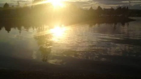 Solnedgång i Piteå.