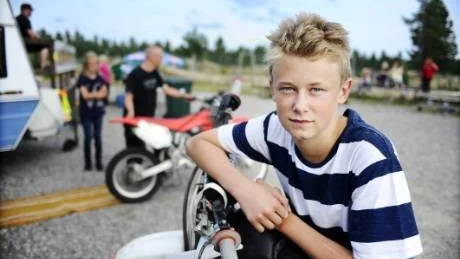 succé. Den 14-årige Luleåföraren Jens Östman levererade  fina resultat i Boden.Foto: Petra Isaksson
