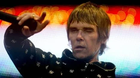 Ian Brown i Stone Roses spelade på Hultsfredsfestivalen på torsdagskvällen.