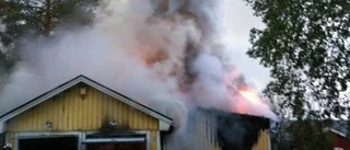 Villa totalförstörd i brand i Hortlax