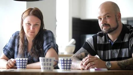 Jenny och Björn Marklund flyttade till Böle från Stockholm för tre år sedan. "I Stockholm var det påfrestande med alla köer och avstånd", säger Björn.