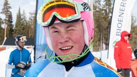 Gustav Lundgren, IFK Arvidsjaur, tog på torsdagen bronsmedalj i slalom vid YJSM i Sunne. (Arkivbild)