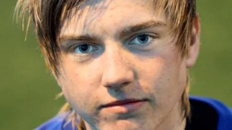 Jonny Berglund, duktig mittback i Storfors.